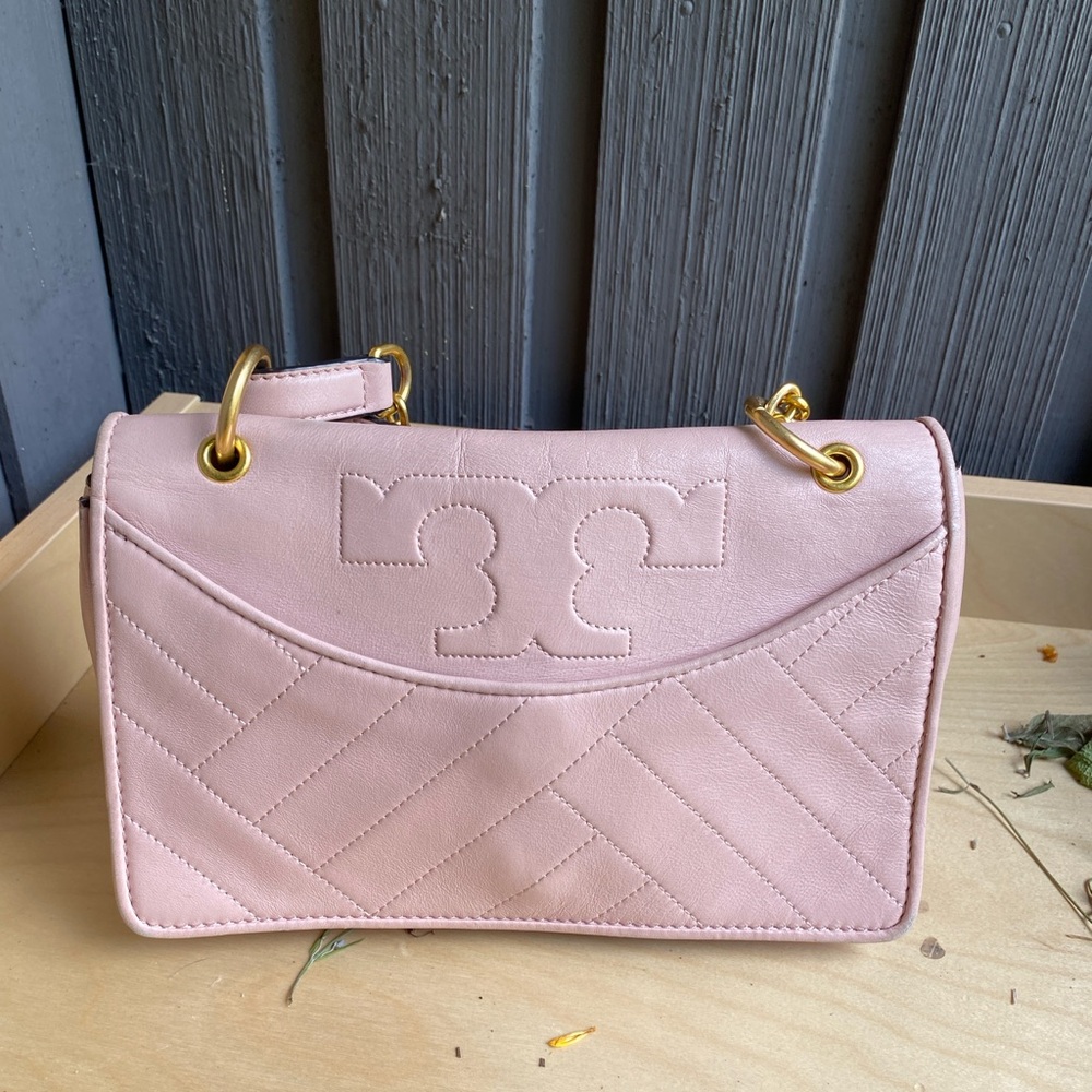 Tory Burch Pink Leather Shoulder Bag